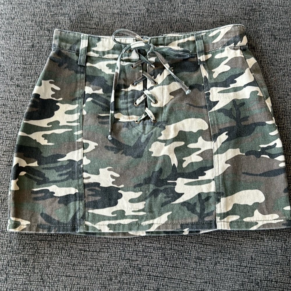 Army mini skirt